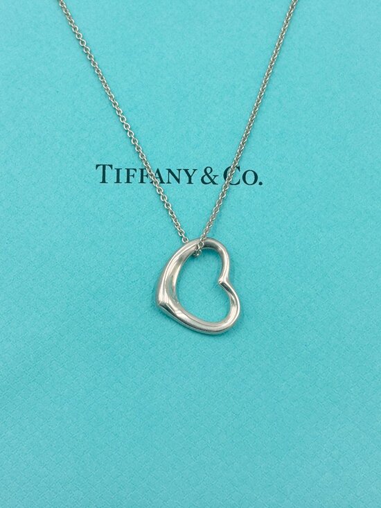 Tiffany & Co. Jewelry - Authentic Tiffany & Co 925 Silver Large (22mm) Open Heart Necklace